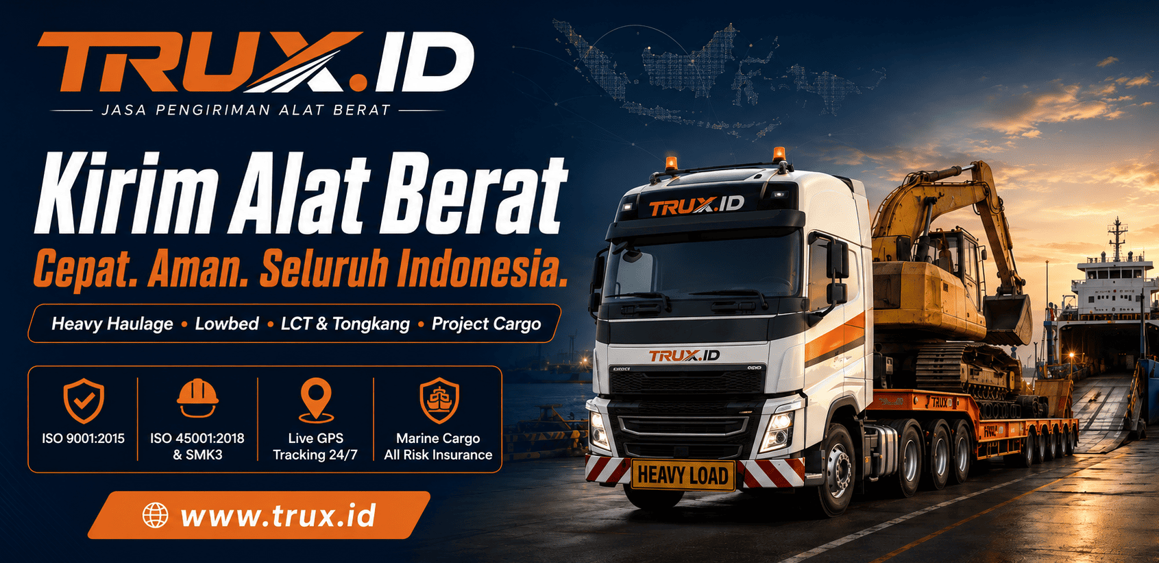 TRUX.ID Tawarkan Solusi Logistik Alat Berat dengan Armada dan Rute yang Terencana